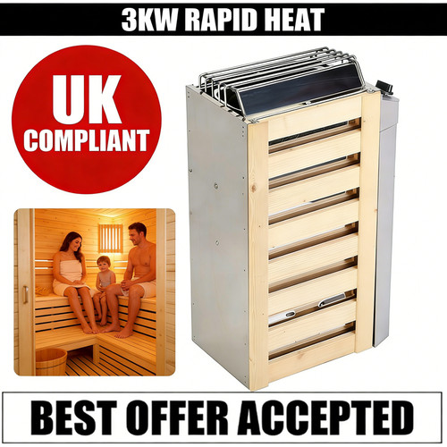 Compliant 3kw sauna heater - compliant,