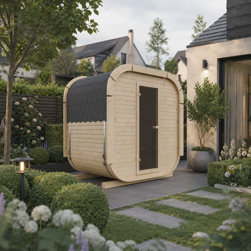 Luxury outdoor garden sauna - garden,